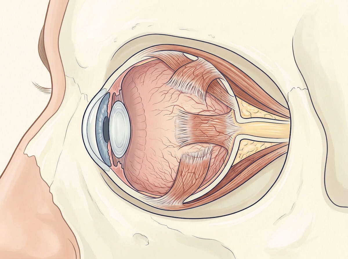 Illustration of the eye, where oxygen delivery can be observed directly