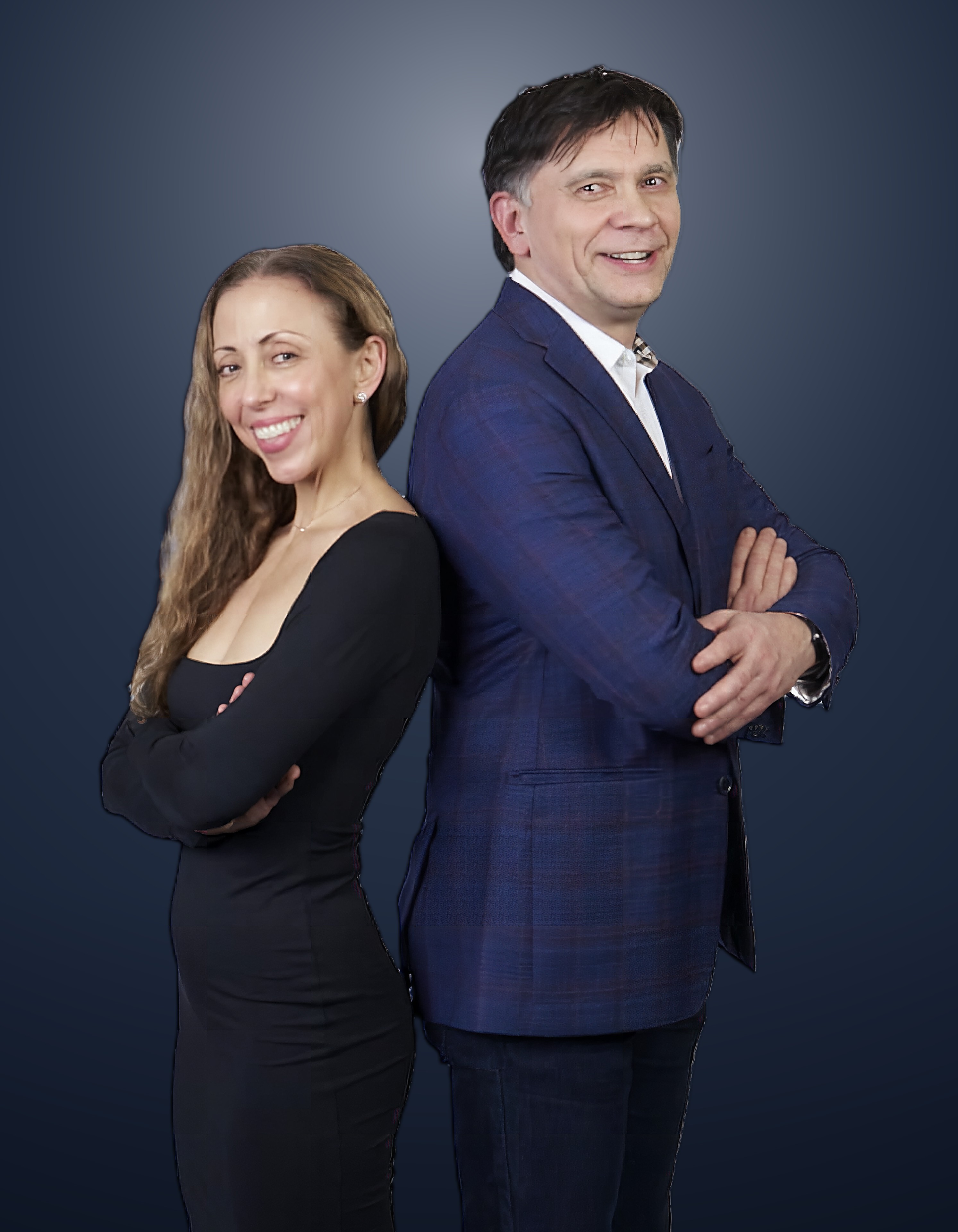 Dr. Heather Skeens and Dr. Vladimir Pastouk, two disciplines back to back